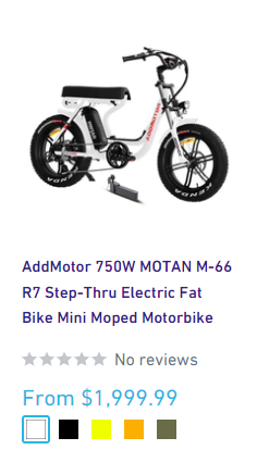Best AddMotor Electric bikes for sale