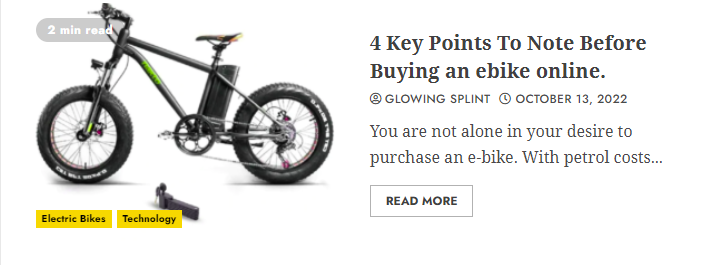 Why ebikes are good? 